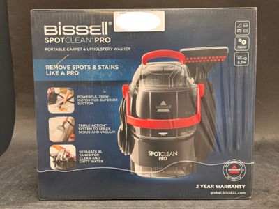 the box of a bissell spot clean pro vacuum cleaner