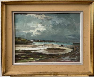LEMIRRE Louis-Henry (1929-2000). Paysage de plage.