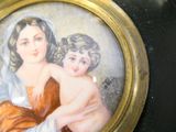 a picture of a picture of a woman and a child