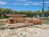 many pieces of wood stacked on top of each other