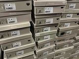 boxes stacked on top of each other in a store