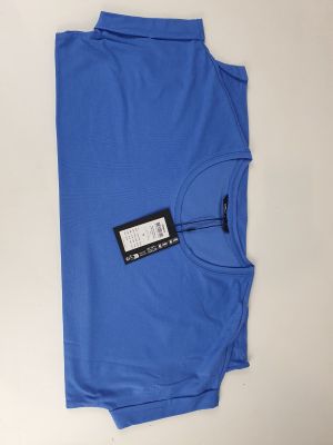 a pair of blue pants with a tag on them