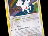 une carte Pokémon sur laquelle figure l'image d'un cheval blanc