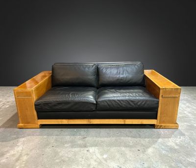 Hugues CHEVALIER , Canapé deux places, modèle Dominique, à structure e - Photo 1