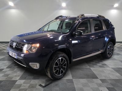a picture of a blue suv parked in a garage