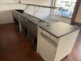 an image of a commercial kitchen with a counter top