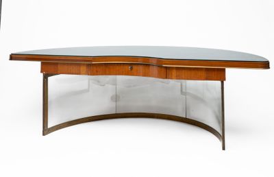 an image of a desk with a glass top on a white background