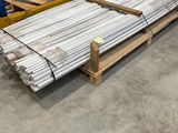 a pallet with a bunch of metal rods on it
