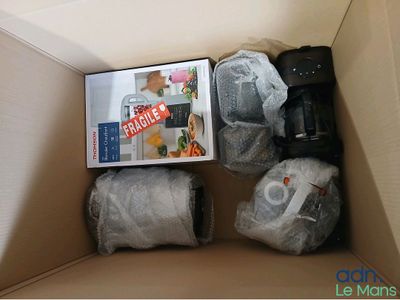 a box that has a bunch of items inside of it