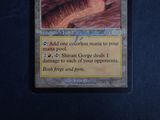 a card with a picture of a mountain in the background