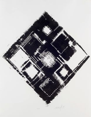 an image of a black and white drawing of a square