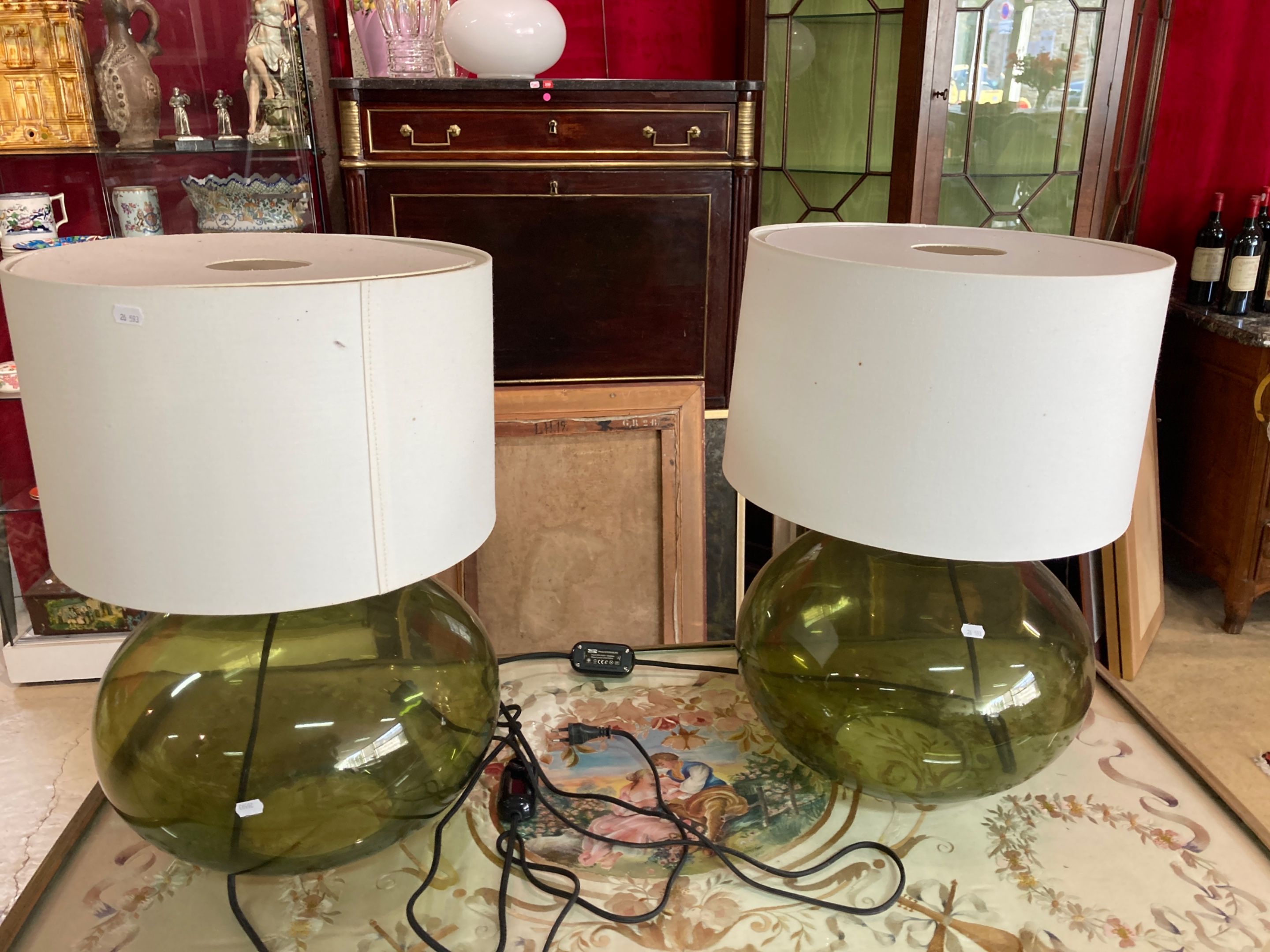 une Paire de lampes