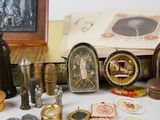 a lot of different items that are sitting on a table