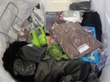 a plastic bag full of items that are inside of it