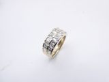 a white gold and diamond ring