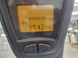 a close up of a parking meter showing the time