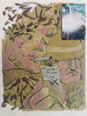 Jean LE GAC (Né en 1936) "Sale peintre ! On aura ta peau"