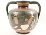 an image of a vase with a painting on it