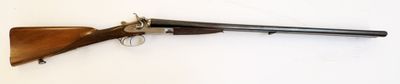 gros plan d'un fusil monté sur un mur