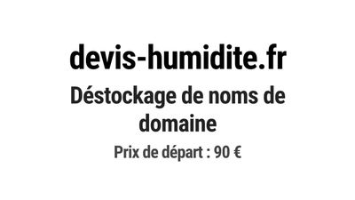 Nom de domaine devis-humidite.fr.