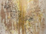 painting of a painting of a tree with yellow and brown leaves