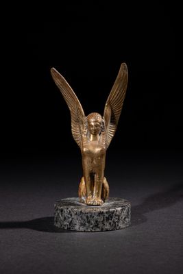 SPHINX AILE Mascotte automobile non signé, en bronze - circa…