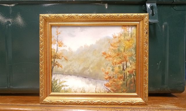 Marie-jeanne GROSSOY(XX) « paysage ». Huile sur toile. Signée au ...