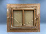 a picture of an old window with a rope around it