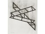 un dessin en noir et blanc représentant un avion sur une feuille de papier