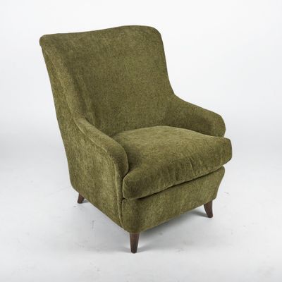 an image of a green chair on a white background