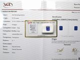 une photo d'un certificat sur laquelle figure une pilule bleue
