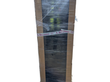 a cardboard box that has a picture of a fireman inside of it