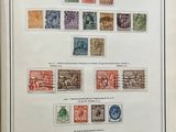 an old book with a bunch of different stamps on it