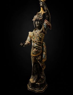 Grand bougeoir vénitien de la fin du XVIIIe siècle - En bois…