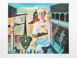 une photo d'un tableau représentant une femme dans une chambre à coucher