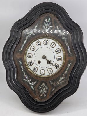 a clock that is sitting on a table