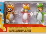 three action figures of mario and luigi in a box