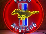 enseigne lumineuse « Ford Mustang » au néon - 1 - imprimer l'image