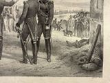 a drawing of two men in uniform standing next to each other