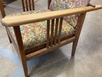 Fauteuil inclinable bois et tissu ( le tissu et rembourrage … (photo 2)