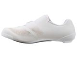 a close up of a pair of white shoes on a white background