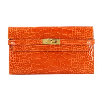 Marque : Hermès Modèle : Kelly Wallet - Long portefeuille bi…