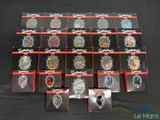 une grande variété de montres exposées