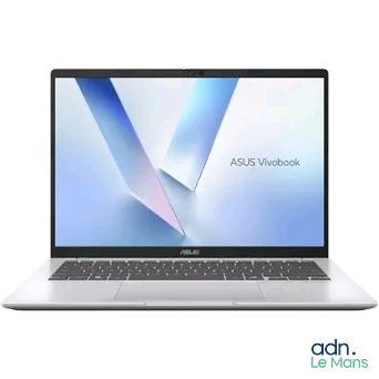 the asus vivobook laptop is open on a white background