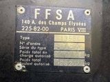 a sign on the side of a machine that says ifsa