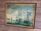 a picture of a painting hanging on the wall
