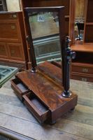 Miroir de table du XIXe siècle en acajou - avec 2 tiroirs - … (photo 3)