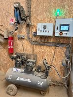 Compresseur d'air roulant bicylindre 150 l.