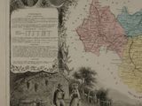 an old map of the british states of north america with the names of the towns