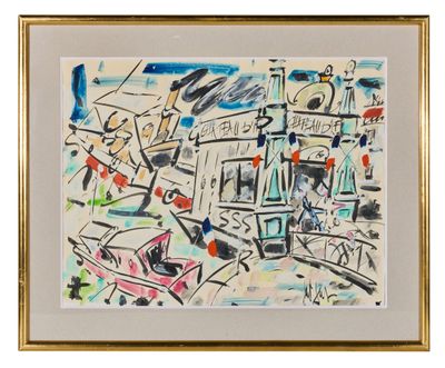 une image d'un tableau dans un cadre doré